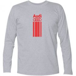 Футболка с длинным рукавом Aуди лого - PrintSalon