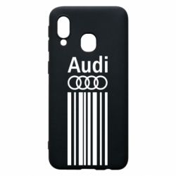 Чехол для Samsung A40 Aуди лого - PrintSalon