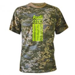Камуфляжная футболка Aуди лого - PrintSalon