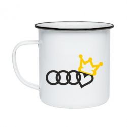 Кружка эмалированная Audi queen - PrintSalon