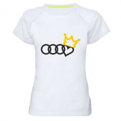 Женская футболка для спорта Audi queen - PrintSalon