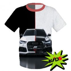 Детская 3D футболка Audi rs-6