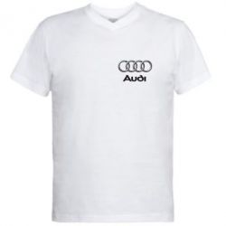 Чоловіча футболка з V-подібним вирізом Audi Малого - PrintSalon