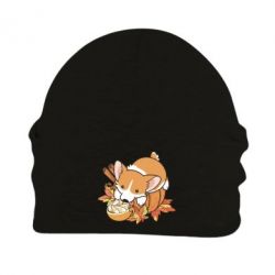 Шапка флисовая Autumn Corgi - PrintSalon