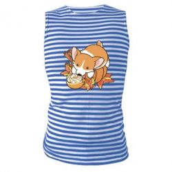 Майка-тельняшка Autumn Corgi - PrintSalon