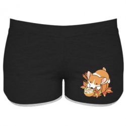 Женские шорты Autumn Corgi - PrintSalon