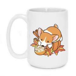 Чашка 420ml Autumn Corgi