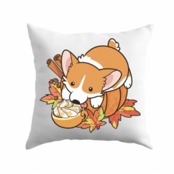 Подушка Autumn Corgi - PrintSalon