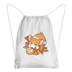 Рюкзак-мешок Autumn Corgi - PrintSalon