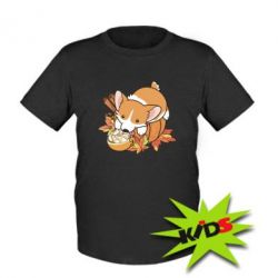 Дитяча футболка Autumn Corgi