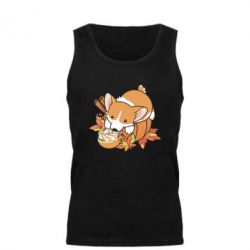 Мужская майка Autumn Corgi - PrintSalon