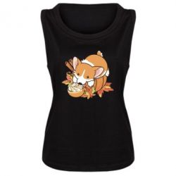 Женская майка Autumn Corgi