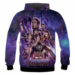 Мужское 3D худи Avengers endgame poster - PrintSalon