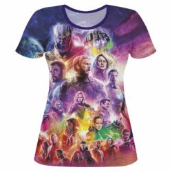 Жіноча 3D футболка Avengers endgame - PrintSalon