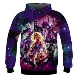 Чоловіче 3D худі Avengers fan art - PrintSalon