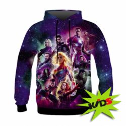 Дитяче 3D худі Avengers fan art