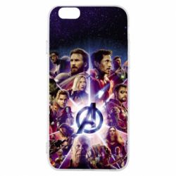 Чохол для iPhone 6/6S Avengers heroes and logo endgame - PrintSalon