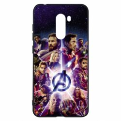 Чохол для Xiaomi Pocophone F1 Avengers heroes and logo endgame - PrintSalon
