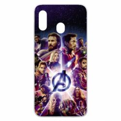 Чохол для Samsung A30 Avengers heroes and logo endgame - PrintSalon