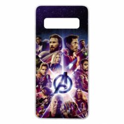 Чохол для Samsung S10 Avengers heroes and logo endgame - PrintSalon
