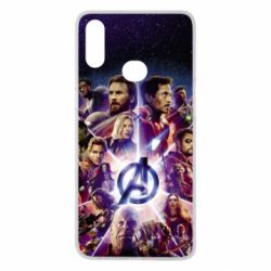 Чехол для Samsung A10s Avengers heroes and logo endgame