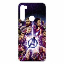Чохол для Xiaomi Redmi Note 8 Avengers heroes and logo endgame - PrintSalon