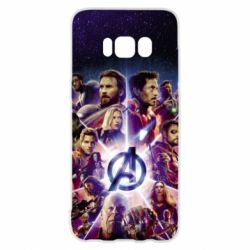 Чохол для Samsung S8 Avengers heroes and logo endgame - PrintSalon