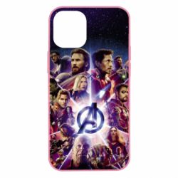 Чохол для iPhone 12 mini Avengers heroes and logo endgame - PrintSalon