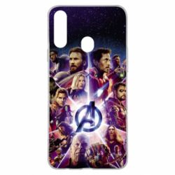 Чохол для Samsung A20s Avengers heroes and logo endgame - PrintSalon