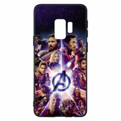 Чохол для Samsung S9 Avengers heroes and logo endgame - PrintSalon