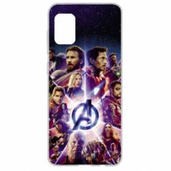 Чохол для Samsung A31 Avengers heroes and logo endgame - PrintSalon