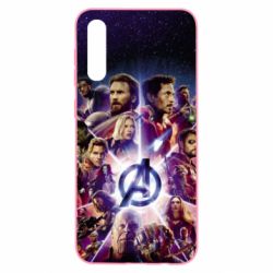 Чохол для Samsung A50 Avengers heroes and logo endgame - PrintSalon
