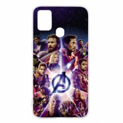 Чохол для Samsung M31 Avengers heroes and logo endgame - PrintSalon