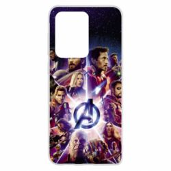 Чохол для Samsung S20 Ultra Avengers heroes and logo endgame - PrintSalon