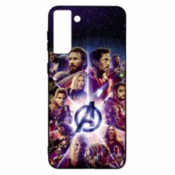 Чохол для Samsung S21 Ultra Avengers heroes and logo endgame - PrintSalon
