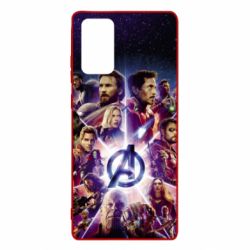 Чехол для Samsung Note 20 Avengers heroes and logo endgame