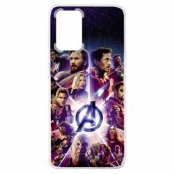 Чохол для Oppo A74 4G Avengers heroes and logo endgame - PrintSalon