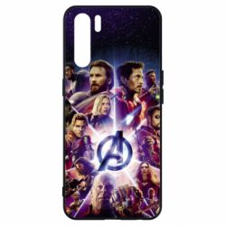 Чохол для Oppo A91 / Reno3Avengers heroes and logo endgame - PrintSalon