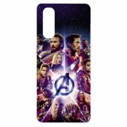 Чохол для Oppo Find X2Avengers heroes and logo endgame - PrintSalon