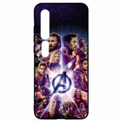 Чохол для Xiaomi Mi10 / 10 Pro Avengers heroes and logo endgame - PrintSalon