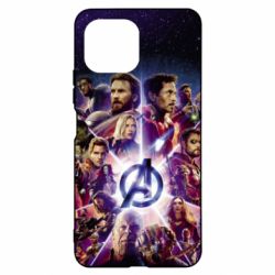 Чохол для Xiaomi Mi11 Lite Avengers heroes and logo endgame - PrintSalon