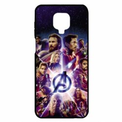 Чохол для Xiaomi Redmi Note 9S / 9Pro / 9Pro Max Avengers heroes and logo endgame - PrintSalon