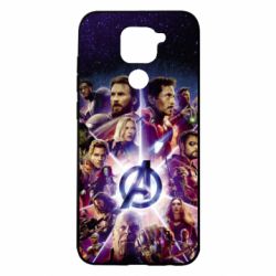 Чохол для Xiaomi Redmi Note 9 / Redmi 10X Avengers heroes and logo endgame - PrintSalon