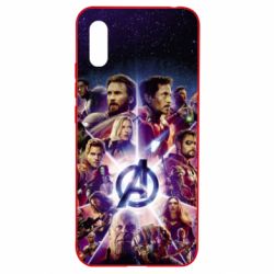 Чохол для Xiaomi Redmi 9a Avengers heroes and logo endgame - PrintSalon