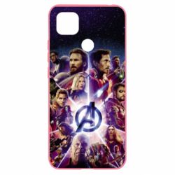 Чохол для Xiaomi Redmi 9c Avengers heroes and logo endgame - PrintSalon