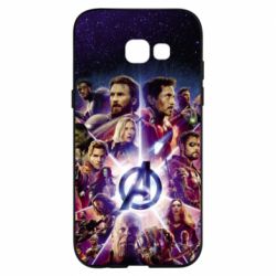 Чохол для Samsung A5 2017 Avengers heroes and logo endgame - PrintSalon