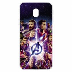 Чохол для Samsung J3 2017 Avengers heroes and logo endgame - PrintSalon