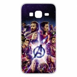 Чохол для Samsung J3 2016 Avengers heroes and logo endgame - PrintSalon
