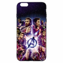 Чохол для iPhone 6 Plus/6S Plus Avengers heroes and logo endgame - PrintSalon