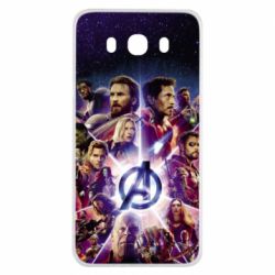 Чохол для Samsung J7 2016 Avengers heroes and logo endgame - PrintSalon